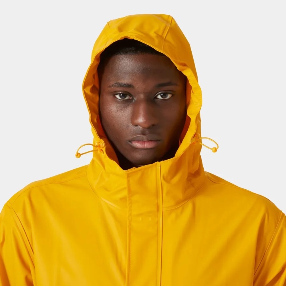 NWT Helly Hansen Men's Moss Rain Jacket Essentially Yellow L - Picture 3 of 11